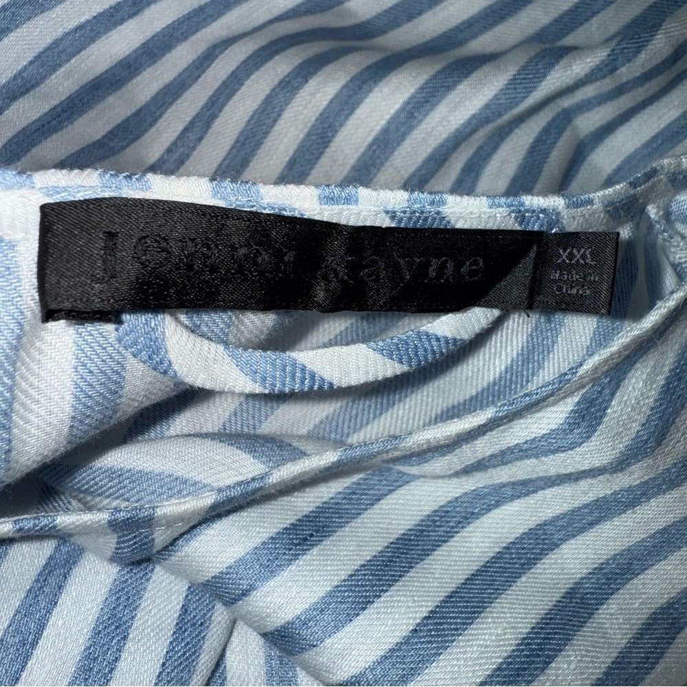 Jenni Kayne White and Light Gray Striped Midi Dress - Picture 7 of 9